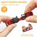 MJIYA Red Grid Dog and Cat Collar with Bell | Adjustable Plastic Buckle | Medium Size - Buy Online on SooperMarket.com