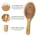 MRD Natural Bamboo Hair Brush Set - Wide-Tooth Paddle Comb for Women Men Kids - Ideal for Thick Thin Curly Dry Hair - No Bristle Detangling Kit - Buy Online on SooperMarket.com