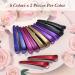 Sublaga Non-Slip Colorful Plastic Duckbill Hair Clips - 12 Pcs for Styling Women, Baby Kids, and Girls - 3.5 Inches (Frosted Color) - Buy Online on SooperMarket.com