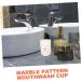 Warmhm 4 Cups Worktop Organizer - Versatile Bathroom Glass Holder & Ceramic Brush Stand - Portable Set of 4 (11x7.7x7.7cm) - Buy Online on SooperMarket.com