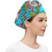 MUKJHOI Adjustable Flower Leaves Working Cap for Women Men | Bouffant Hat with Sweatband - Buy Online on SooperMarket.com