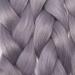 Tess Braids Extensions 60 cm - 5 Pack Jumbo Kanecalon Hair for Box Braids - Silver Gray - Buy Online on SooperMarket.com