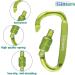 Gimars 10-Piece 6cm Mini Carabiner Set with Screw Cap - Colorful Hooks for Camping Fishing Hiking & Travel - Durable and Versatile Carabiners - Buy Online on SooperMarket.com