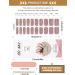 Kalolary 20PCS Luminous Glitter Gel Nail Polish Strips - Glow in the Dark Adhesive Full Wrap Stickers + Nail File - Rose - Buy Online on SooperMarket.com