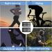 Youyike Double Reflector Set | 4 Reflective Safety Braces for Jogging Cycling & Outdoor Activities | 35x5 cm Black - Buy Online on SooperMarket.com