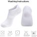 Brookhaus Women's Ankle Socks 6-Pack - White (Size 6-9) | Low Cut Athletic Running Socks for Women - Buy Online on SooperMarket.com