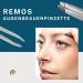 REMOS 3-Piece Tweezers Set - Eyebrow Splinter & Combination Tweezers in Dark Blue - Perfect for Precision Grooming - Buy Online on SooperMarket.com