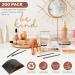 200 Pcs Disposable Angled Eyebrow & Eye Liner Brushes - Salon Quality Makeup Tool - Buy Online on SooperMarket.com