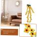 Zerodeko 5 Strings Simulation to Japan Home Decoration Simulated Sunflower Fake Sunflower Garland Sun Flowers Home Decor Sunflower Rattan Prop Fall Wedding Decor Silk Flower Vine Plant Orangex5pcs 94x16cmx5pcs - Buy Online on SooperMarket.com