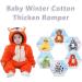 COOKY.D Baby Animal Hooded Winter Romper | 24-30 Months Fox Snowsuit Coat - Buy Online on SooperMarket.com