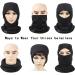Windproof Fleece Balaclava Ski Mask | Cold Weather Face Cover | Motorcycle Hood Warmer | Winter Sports Cap - Black - Buy Online on SooperMarket.com