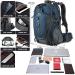 FENGDONG 40L Waterproof Lightweight Hiking Camping Travel Backpack Blue - Unisex - Buy Online on SooperMarket.com