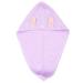 MAGICLULU Hair Protection 4pcs Bunny Ears Dry Hair Hat Hair Ring Quick Dry Coral Fleece Hair Health Violet