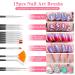 40-Piece Nail Art Decoration Set | Brushes Foil Stickers & More | Perfect for Manicure Enthusiasts | International Shipping Available - Buy Online on SooperMarket.com