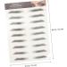Beavorty 96 pcs eyebrow stickers stickers Artificial Eyebrow 3D Hair-Like Eyebrows Stickers Pretty - Buy Online on SooperMarket.com