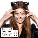 Cat Face Gems & Rhinestones for Women & Kids | Stick-On Whiskers & Body Gems | Perfect for Rave & Halloween Makeup - 4 Sheets - Buy Online on SooperMarket.com