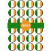 24 PRECUT Irish Flag Edible Cupcake Toppers Ireland Flag Premium Thickness SWEETENED VANILLA - wafer card disc cake decorations - Buy Online on SooperMarket.com