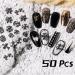 Chrome Hearts Cross Nail Charm Metal Punk Rivet Nail Art Decoration (2 Pack) - Buy Online on SooperMarket.com