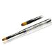 Cats Tongue Full Cover French Brush Set - Deluxe Gel Brush with Rhinestone Handle for Perfect Nail Art - Buy Online on SooperMarket.com