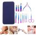 Mikinona 1 Set Nail Set Nail Tools Manicure Grooming Kit Pedicure Care Tools Manicure Grooming Tool Needle Cuticle Pusher Kit Manicure Kit Clip Trimmer Nail Art Supplies Stainless Steel - Buy Online on SooperMarket.com