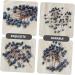 HOMSFOU 100pcs Simulation Blueberry Decoration Artificial Plants Flowers Artificial Berry Stem Embellishments for Crafting Fake Berry with Stem Fake Berry Twig Foam Christmas Small Fruit - Buy Online on SooperMarket.com
