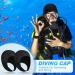 Jecery 2 Pcs Neoprene Diving Hood 2.5mm Thermal Wetsuit Cap with Chin Straps - Black | For Men & Women - Ideal for Snorkeling, Surfing & Water Sports - Buy Online on SooperMarket.com