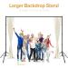 10x9.6ft Heavy Duty Background Support System | Curtain Style Backdrop Stand for Photography and Events | Sturdy Frame with Ring Holder Clips - LimoStudio AGG3003 - Buy Online on SooperMarket.com