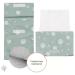 Mimuselina 2 Pack: Portable Baby Changing Pad & Diaper Bag - Water-Repellent Foldable Dirt-Repellent Mint Design - Buy Online on SooperMarket.com
