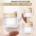 Buy Tuakimce 6-Piece Clear Matted Glass Cream Can Set - 15ml 30ml 60ml - Ideal for Lotions & Cosmetics - International Shipping Available - Buy Online on SooperMarket.com
