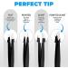 Deer Precision Tweezers Set - Stainless Steel, Professional Ingrown Hair Remover with Carry Pouch for Men & Women - Buy Online on SooperMarket.com