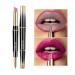 Long-lasting Lip Liner Matte Lip Pencil Waterproof Moisturizing Lipsticks Makeup Cosmetics (#03)