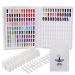 Noverlife Professional 216 Nail Colors Chart White Nail Gel Polish Display Card Book Nail Art Salon Nail Design Display Booklet Professional Nail Color Swatches Nail Practice Card Design Board 216 Colors Nail Display Chart - White
