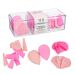 Expressions 16pc Makeup Blender Set - Pink Makeup Sponges & Beauty Essentials Organizer | Assorted Beauty Blenders Makeup Sponges and Wedges For Flawless Makeup Application