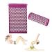 Accupuncher Mat | Portable Pressure Point Mat with Strike | Accupressure Mat and Pillow Set Promotes Relaxation & Strike for Optimal Health and Wellness Purple Two Piece Suit