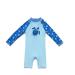 BONVERANO Baby Boys Swimsuit/Sunsuit UPF 50+ Sun Protection One Pieces Swimwear with Sun Hat 6 Months See Turtle