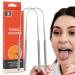 Calakono Stainless Steel Tongue Scraper | Portable Tongue Cleaning Brush for Adults | Reduce Bad Breath & Enhance Oral Hygiene - Buy Online on SooperMarket.com
