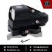 DDHQ Red Dot Reflex Sight Scope - Veteran Owned Company, Quick Detach Mount - Black Optic Substitute - Buy Online on SooperMarket.com