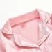 Verve Jelly Kids Satin Pajama Set | Long Sleeve Button Down Sleepwear | 2-Piece Outfit | Pink | 3-4 Years - Buy Online on SooperMarket.com