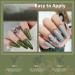 Lavender Violets 13 Pcs Gel Nail Polish Set 9 Misty Forest Autumn Winter Colours Nail Art UV LED Soak Off Christmas Green Manicure With Base Coat Matte n No Wipe Top Coat Nail File C680 Misty Forest-680 - Buy Online on SooperMarket.com
