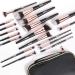 18-Piece Professional Premium Synthetic Makeup Brush Set with Case - BlackGold Makeup Brushes for Foundation, Kabuki, Eye, and Travel - Buy Online on SooperMarket.com