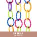 Talinu Stroller Chain | 24-Piece Baby Grasping Ring Set | Versatile Rattle & Play Chain for Baby | DIY Fun & Engagement - Buy Online on SooperMarket.com
