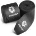 FIGHTR Premium Handwraps 160 inches semi Elastic Hand Wraps with Thumb Loop for Boxing, MMA, Muay Thai and Other Martial Arts 4m for Men & Women Black