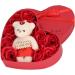 Soap Rose Gift Box Heartshaped Home Decorations Romantic Soft Bath Flower Soap for Valentine's Day Birthday Anniversary - Buy Online on SooperMarket.com