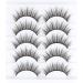 Glowingwin Short Wispy False Eyelashes - 5 Pairs | Natural Look, Reusable Mink Lashes - 3D Faux Mink | Fluffy Strip, Fake Lashes - S024 - Buy Online on SooperMarket.com