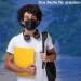 Icoolio Medical Masks - 50 Disposable Black Face Masks for Mouth Protection | International Shipping Available - Buy Online on SooperMarket.com