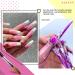 Saviland 5pcs Acrylic Nail Brush Set | Professional Size 4/6/8/10/12 Brushes for Acrylic Powder Application, Nail Extension, and Carving | Wood Handle Nail Art Tools - Buy Online on SooperMarket.com