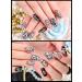 Weilisu Rhinestone Letters Nail Studs - Gold, Silver, Rose Gold | 3D Capital Rhinestone English Alphabet Charm for DIY Manicure Nails - Buy Online on SooperMarket.com