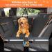 Waterproof Dog Car Seat Cover | Scratchproof Pet Hammock with Side Flaps | Washable Nonslip Backseat Protector for Cars, Trucks, SUVs - Grey - Buy Online on SooperMarket.com