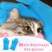 7-Piece Cat Bathing Bag Set with Grooming Glove, Nail Clipper, Feeder - Bright Colors - Buy Online on SooperMarket.com