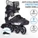 Adult Inline Skates for Street Urban- Black Men 9 /Women 9.5 - Beginner Outdoor Speed Skates - Buy Online on SooperMarket.com